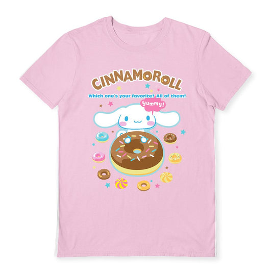 Cinnamoroll (Yummy) Pink Unisex Short Sleeve T-Shirt
