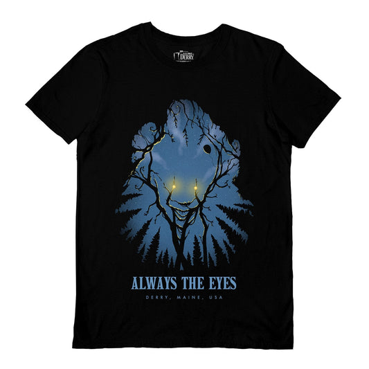 IT: Welcome To Derry (Always The Eyes) Black Unisex Short Sleeve T-Shirt