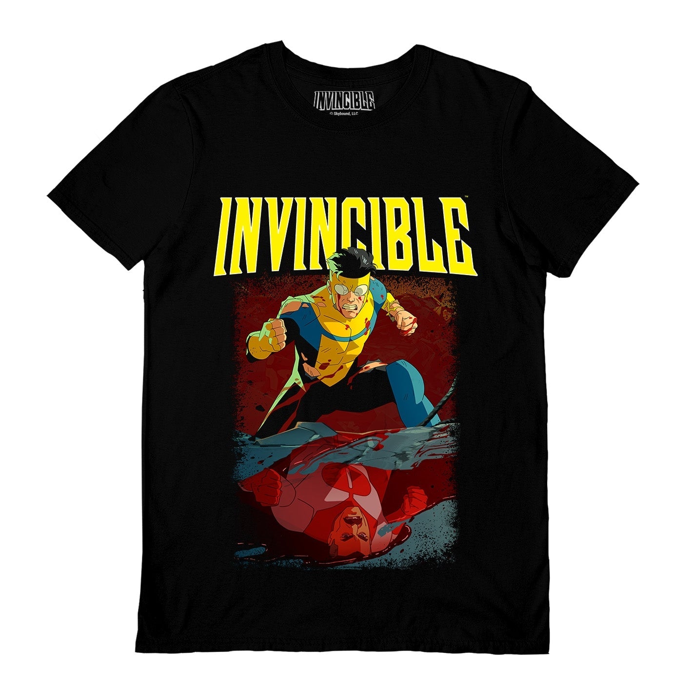 Invincible (Reflection) Black Unisex Short Sleeve T-Shirt
