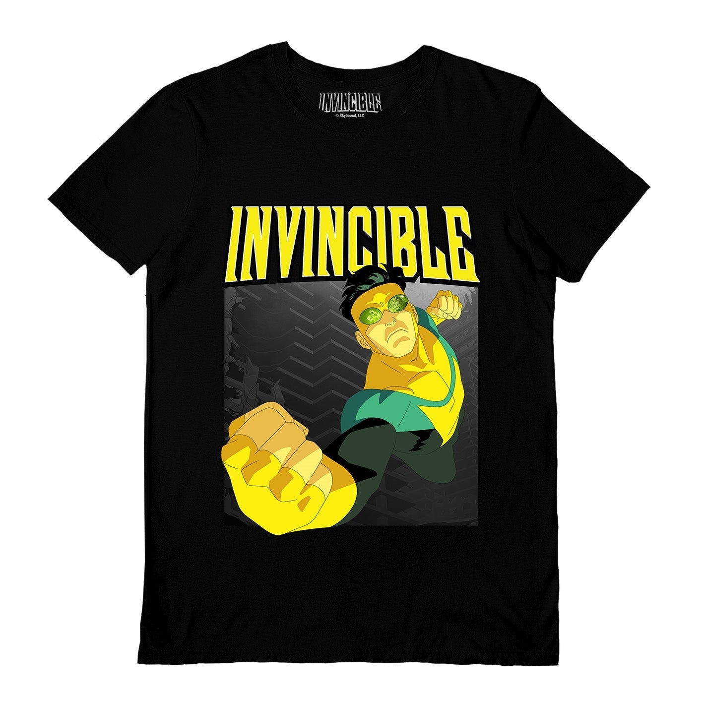 Invincible (Fly Punch) Black Unisex Short Sleeve T-Shirt