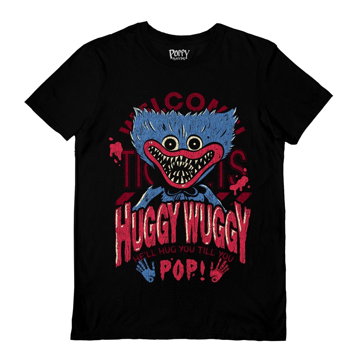 Poppy Playtime (Huggy Wuggy) Black Unisex Short Sleeve T-Shirt