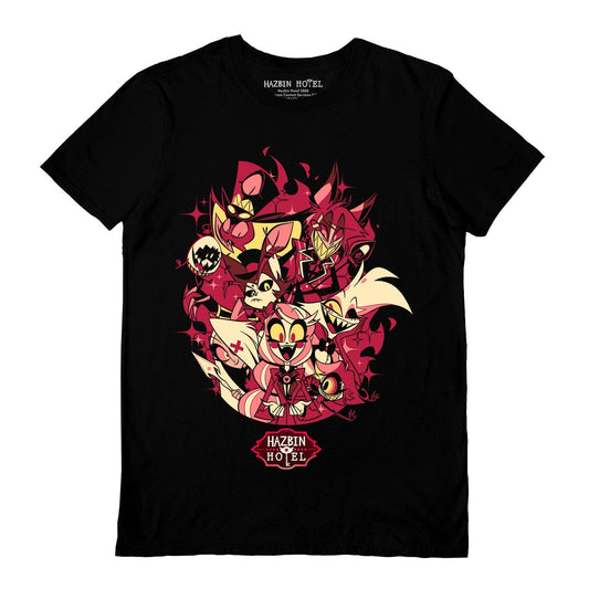 Hazbin Hotel (Hotel Member) Black Unisex Short Sleeve T-Shirt