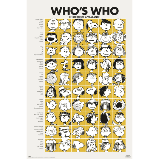Erik Snoopy Whos Who 61 x 91.5cm Maxi Poster	