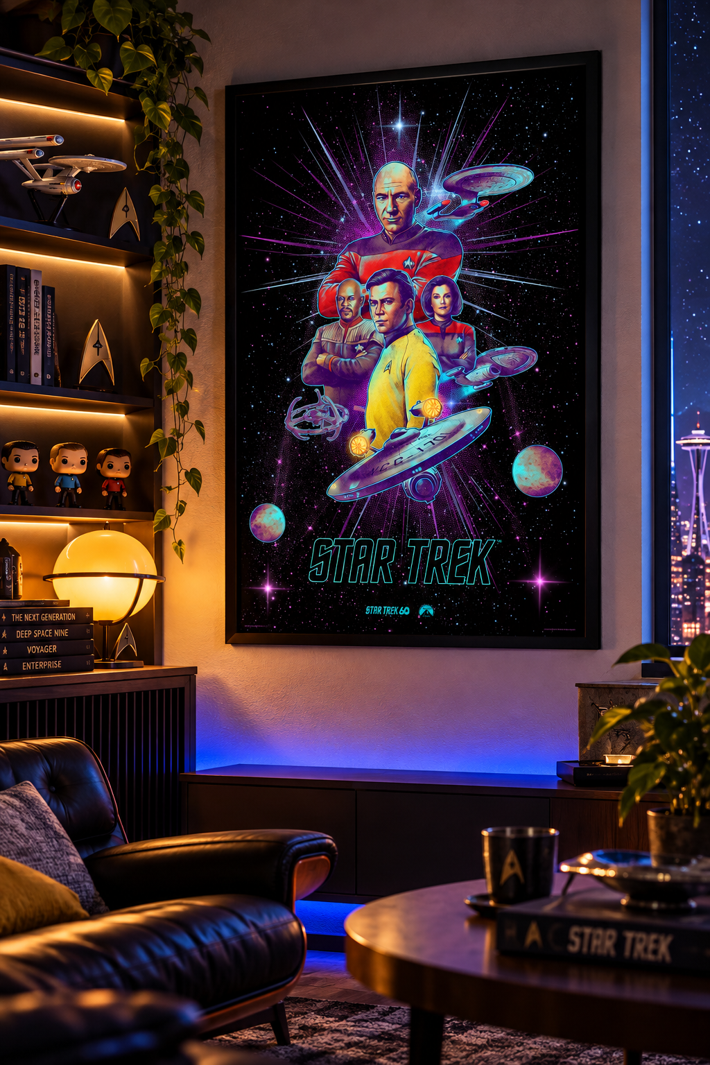 Star Trek Four Ship Captains 61 x 91.5cm Maxi Poster