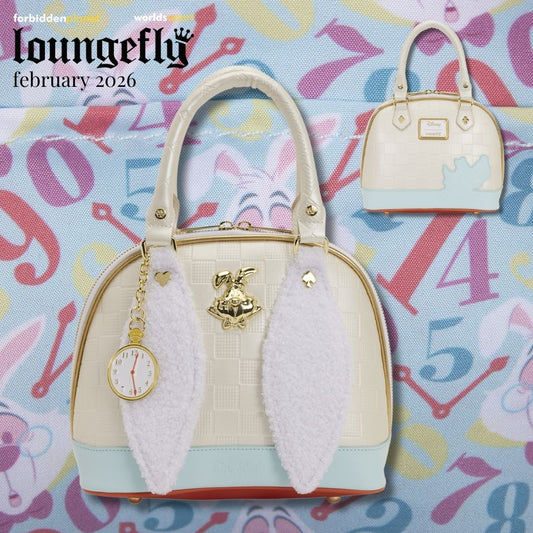 LF DISNEY ALICE IN WONDERLAND WHITE RABBIT HANDBAG