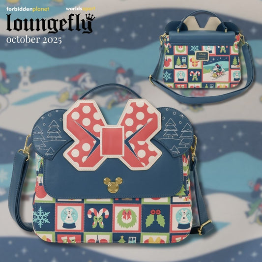 DISNEY MICKEY AND MINNIE HOLIDAY LF CROSSBODY BAG
