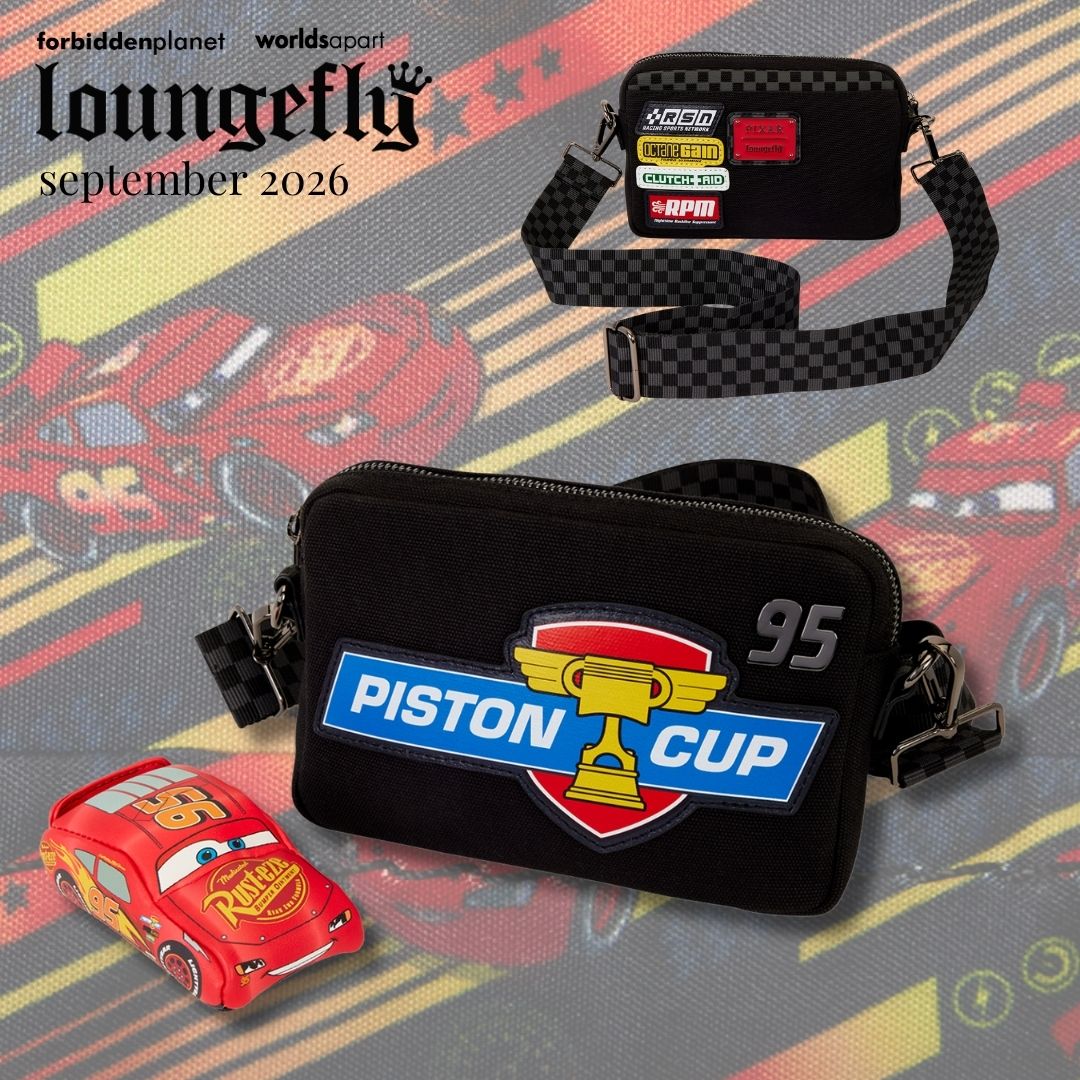 LF DISNEY PIXAR CARS 20TH ANNIVERSARY PISTON CUP SLING CROSSBODY BAG