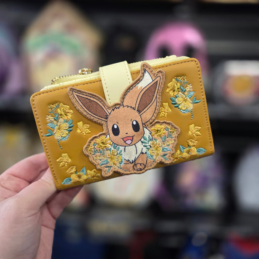 POKEMON EEVEE FLORAL VELVET WALLET EXCLUSIVE