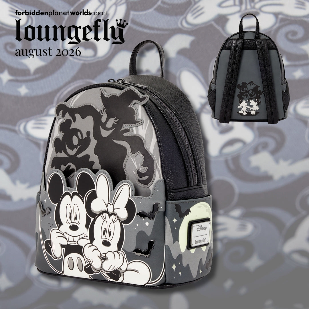 LF Disney Mickey & Minnie Ghost Light Up Glow Mini Backpack