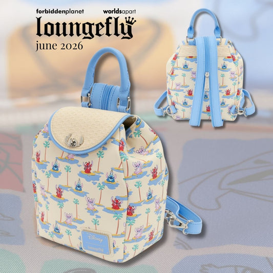 DISNEY LILO & STITCH STITCH, ANGEL, & LEROY MICRO MINI BACKPACK