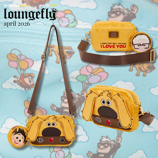 PIXAR UP DUG SLING CROSSBODY BAG WITH COIN BAG