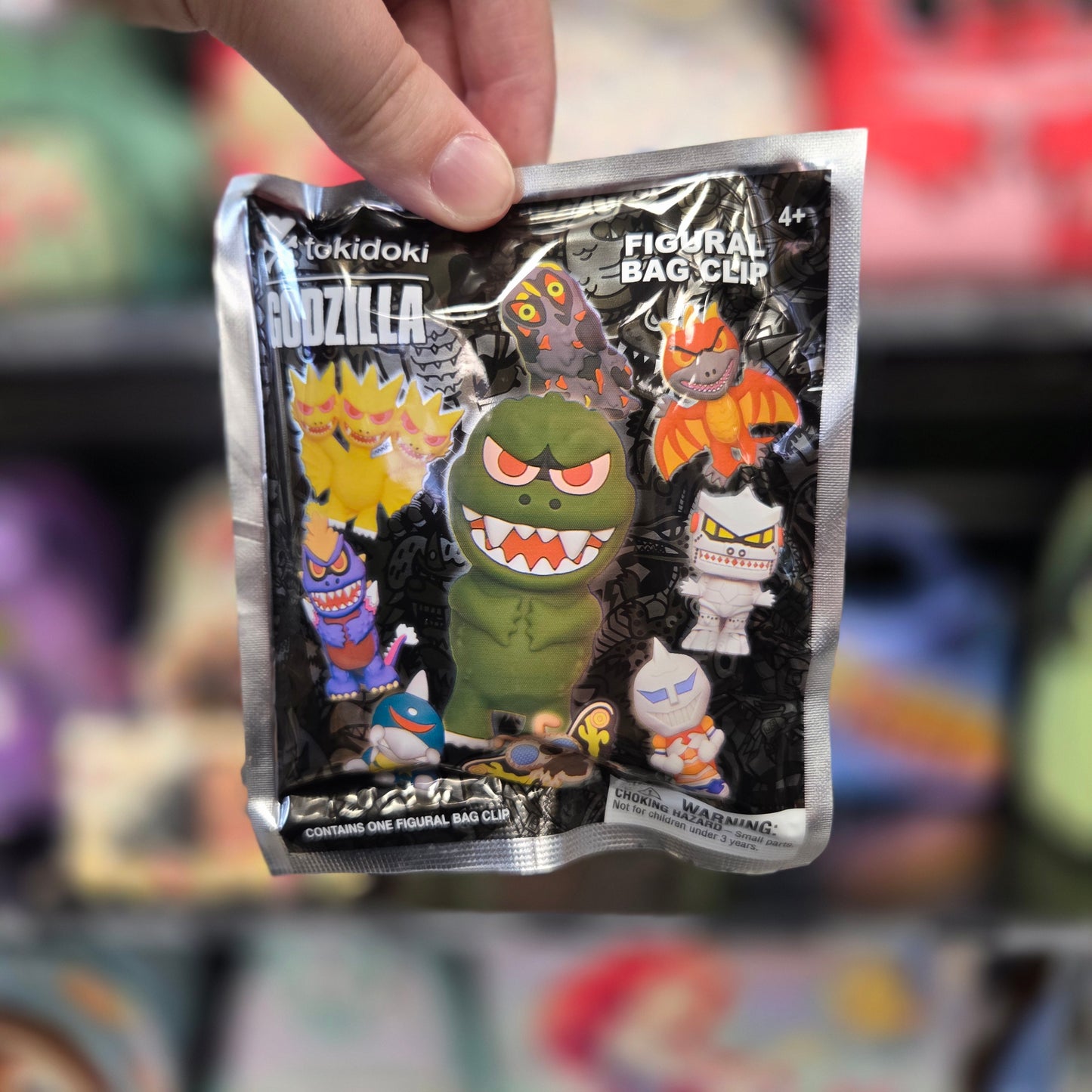 Monogram Tokidoki X Godzilla 3D Foam Bag Clips