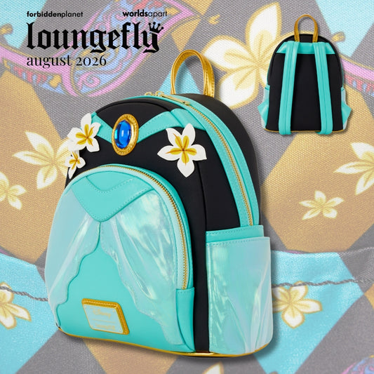 LF Disney Princess Jasmine Cosplay Mini Backpack With Lamp Bag Charm