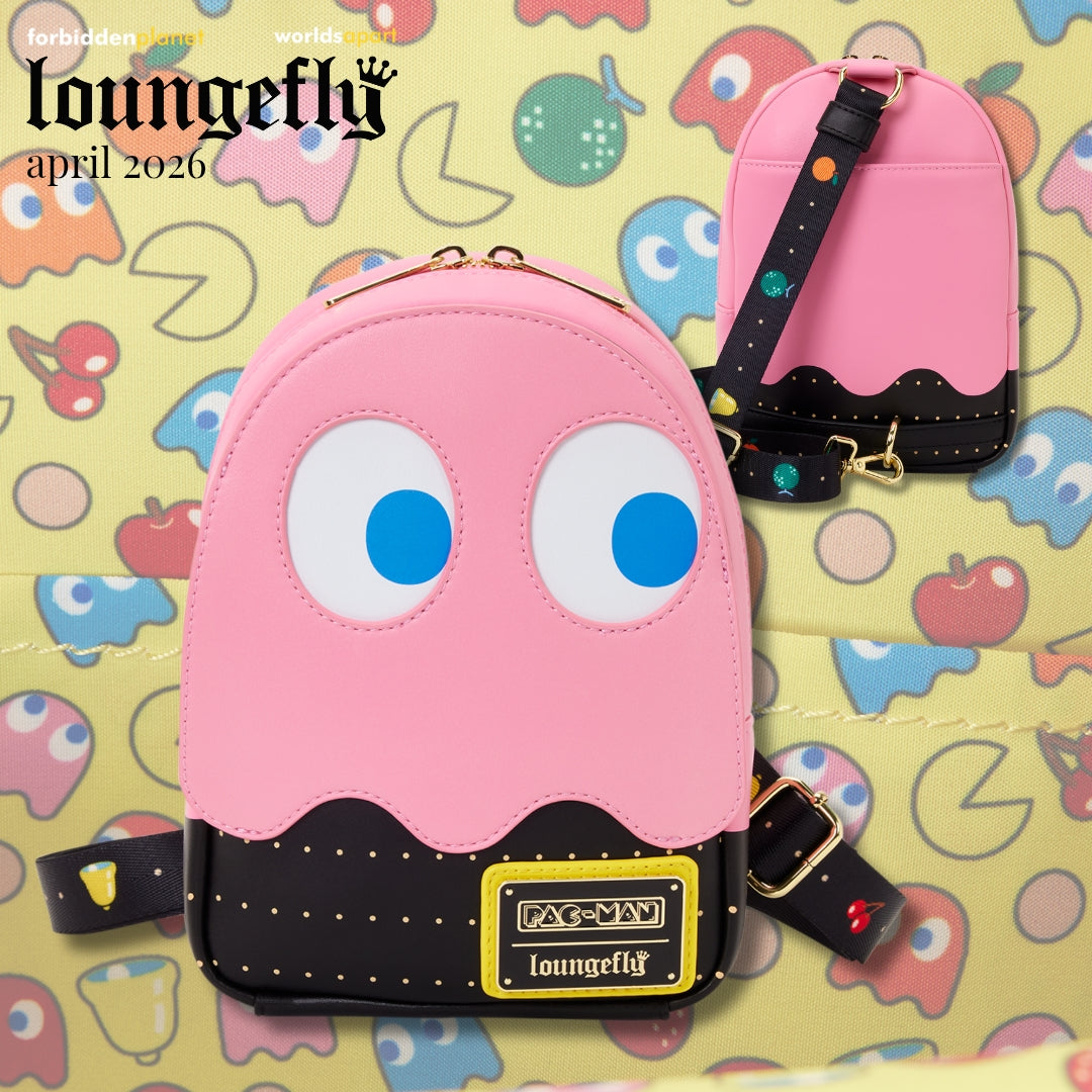 PAC-MAN PINKY GHOST SLING CROSSBODY BAG
