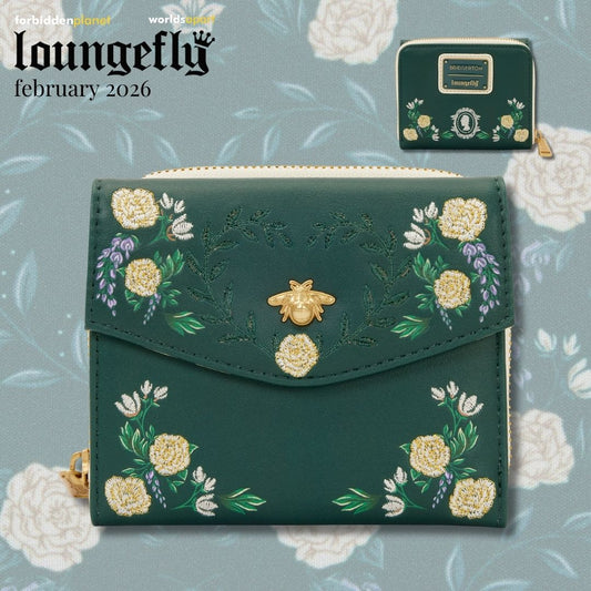 NETFLIX BRIDGERTON FLORAL LF ZIP AROUND WALLET