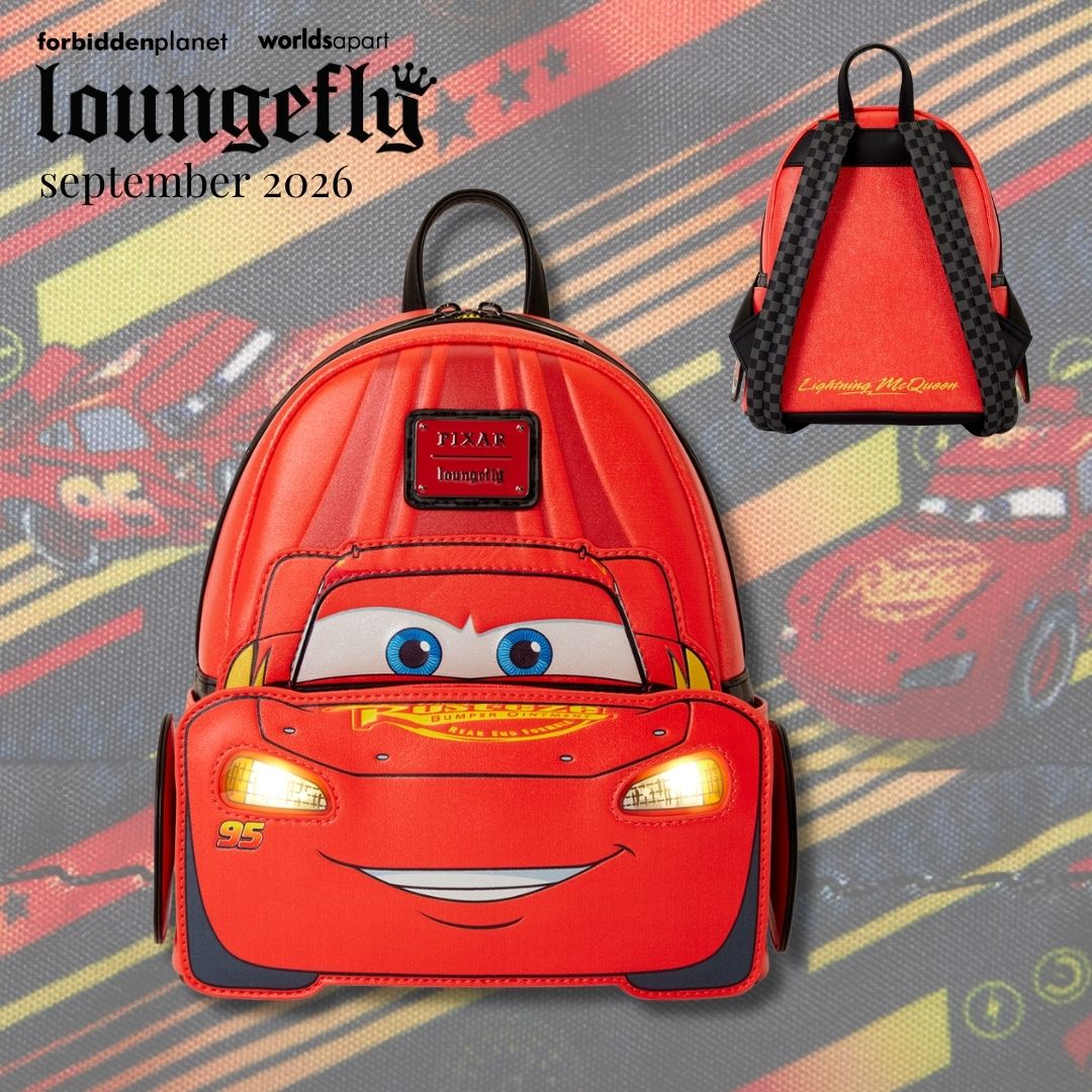 LF DISNEY PIXAR CARS 20TH ANNIVERSARY LIGHTNING MCQUEEN METALLIC LIGHT-UP MINI BACKPACK
