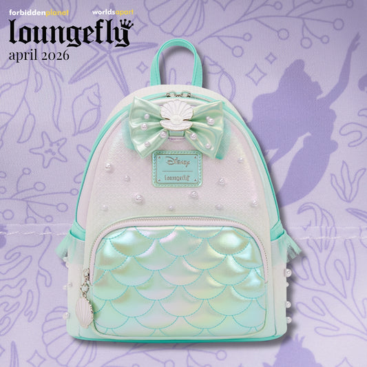 DISNEY THE LITTLE MERMAID IRIDESCENT PEARL MINI BACKPACK