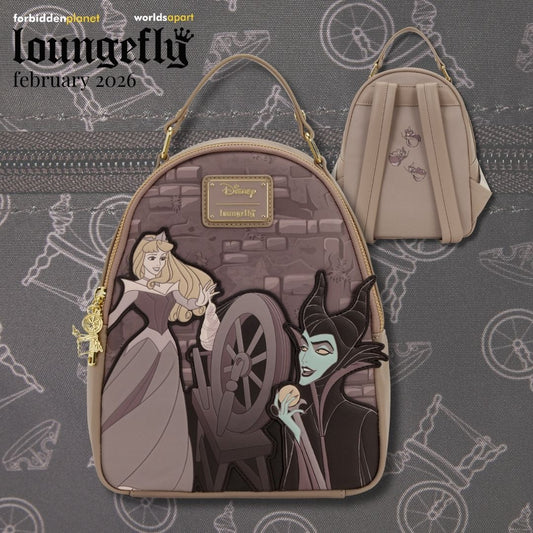 DISNEY SLEEPING BEAUTY SPINNING WHEEL LF MINI BACKPACK
