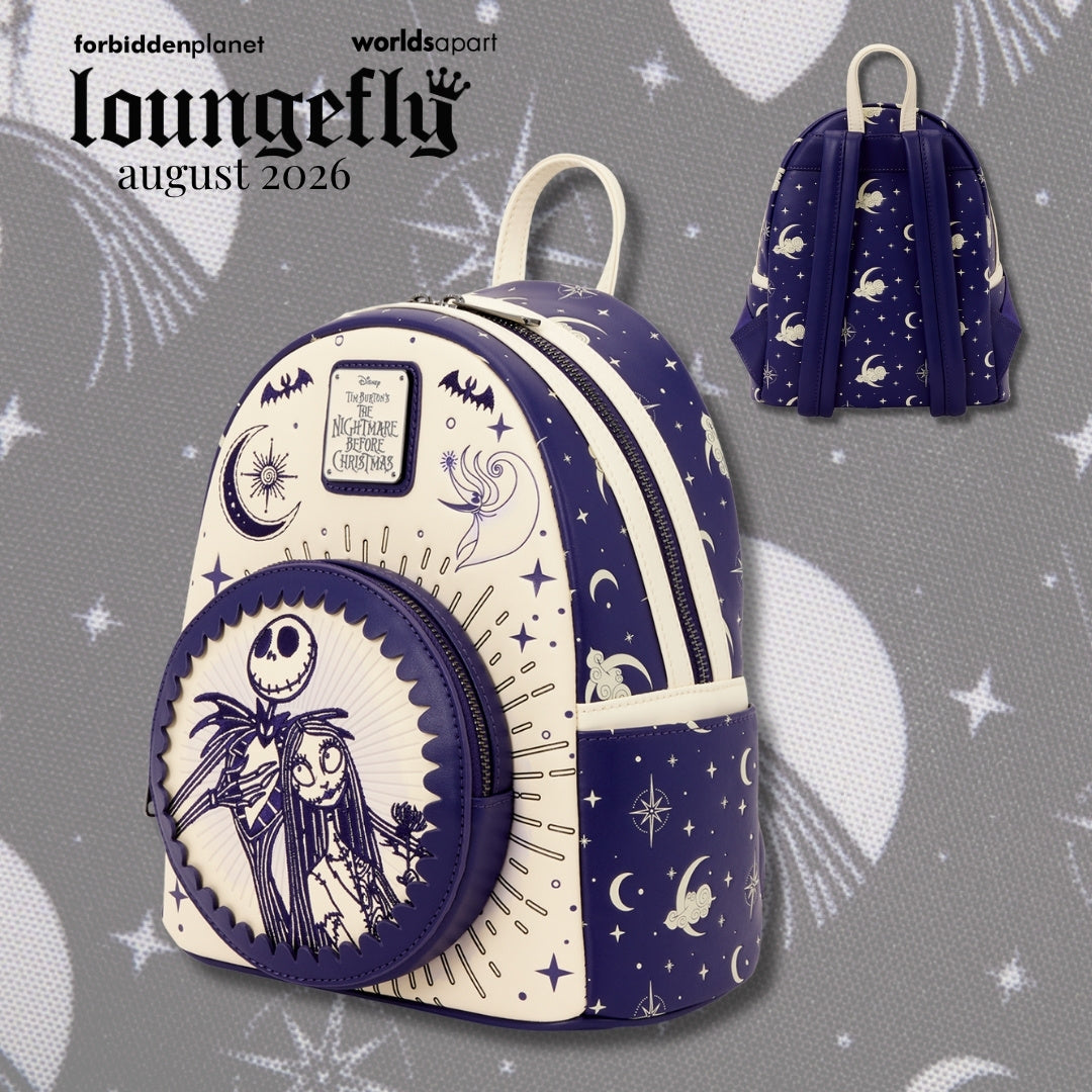 LF Disney Jack Skellington & Sally Night Sky Mini Backpack