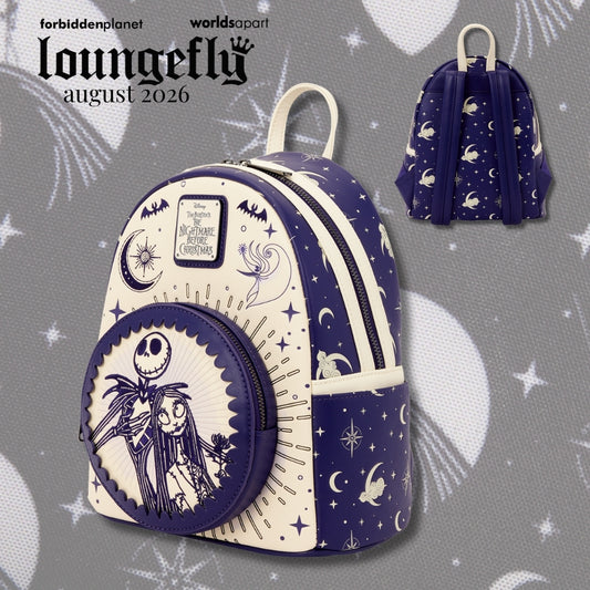 LF Disney Jack Skellington & Sally Night Sky Mini Backpack