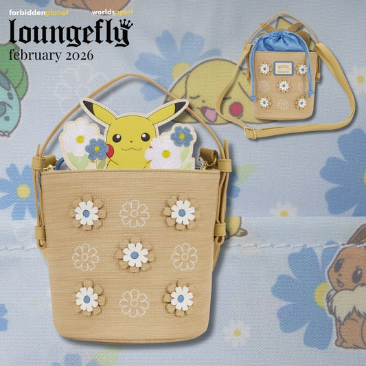 LF POKEMON FLORAL PIKACHU CROSSBODY BAG