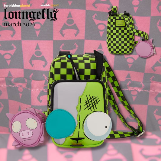 LF NICKELODEON INVADER ZIM GIR CELLPHONE CROSSBODY BAG
