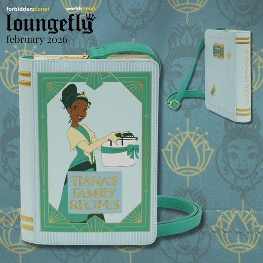 DISNEY PRINCESS TIANA RECIPE BOOK LF CROSSBODY BAG