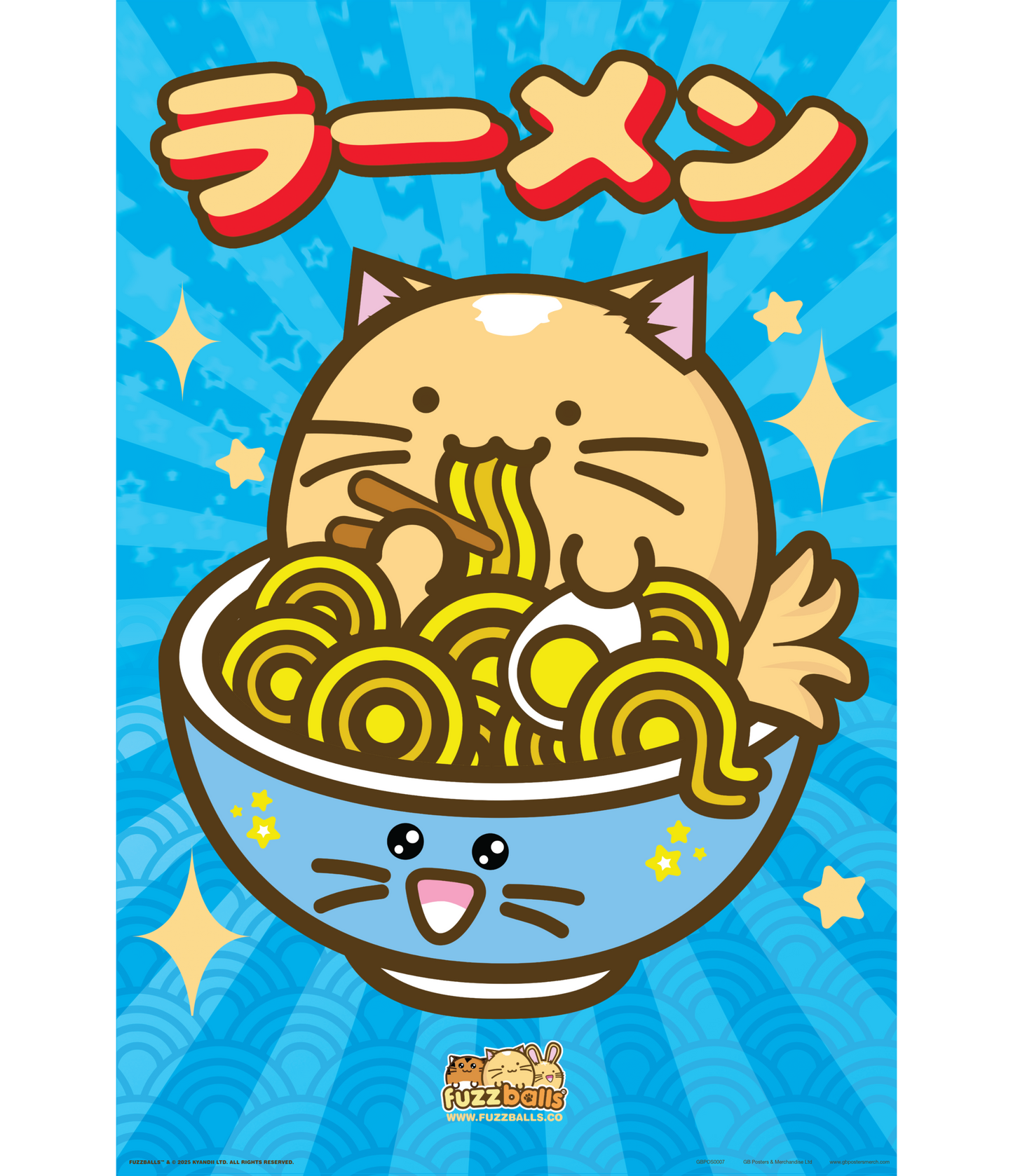 GB Posters Fuzzballs Ramen Bowl 61 x 91.5cm Maxi Poster