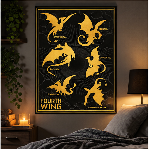 Fourth Wing Dragons 61 x 91.5cm Maxi Poster
