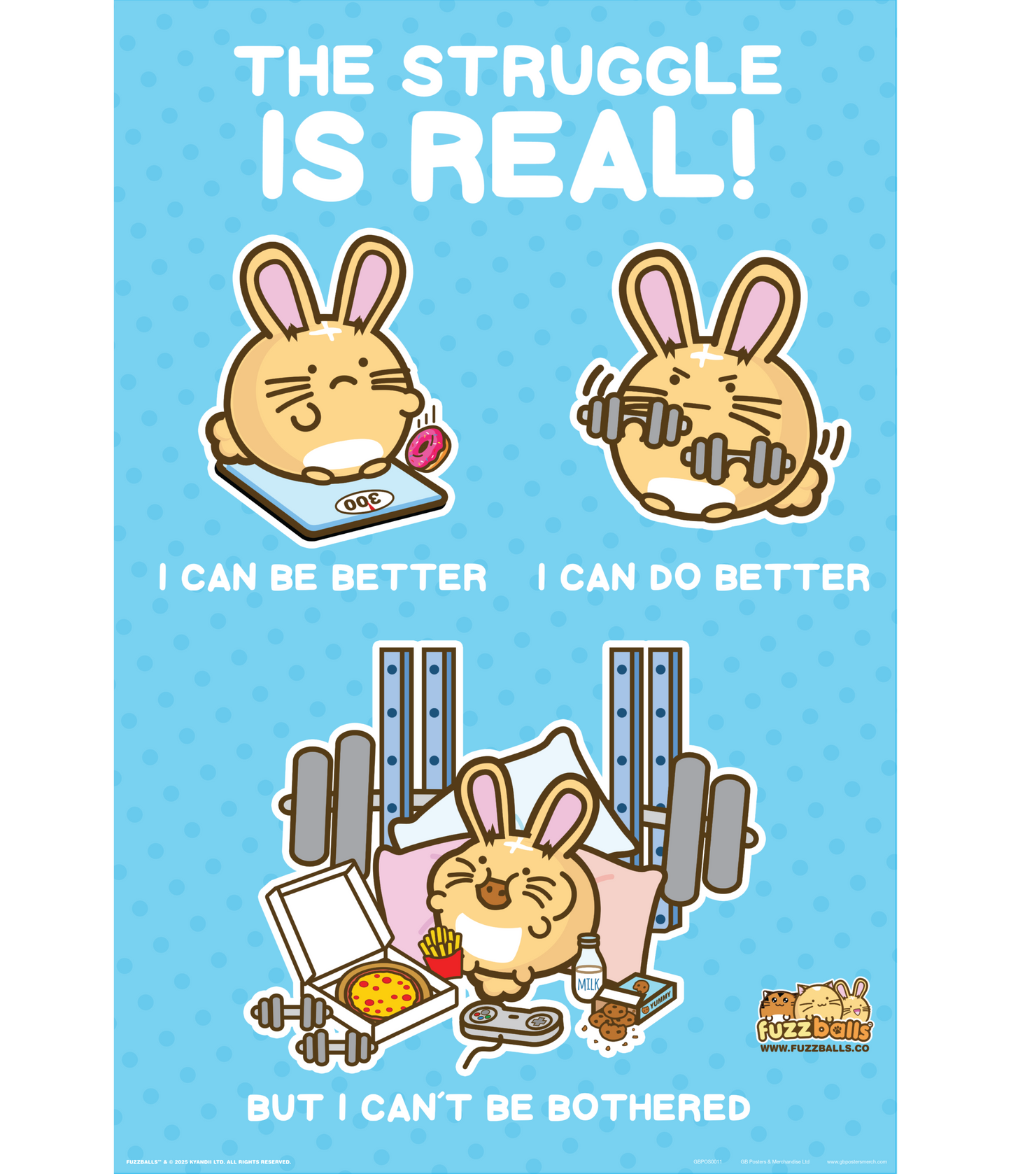 GB Posters Fuzzballs Struggle 61 x 91.5cm Maxi Poster