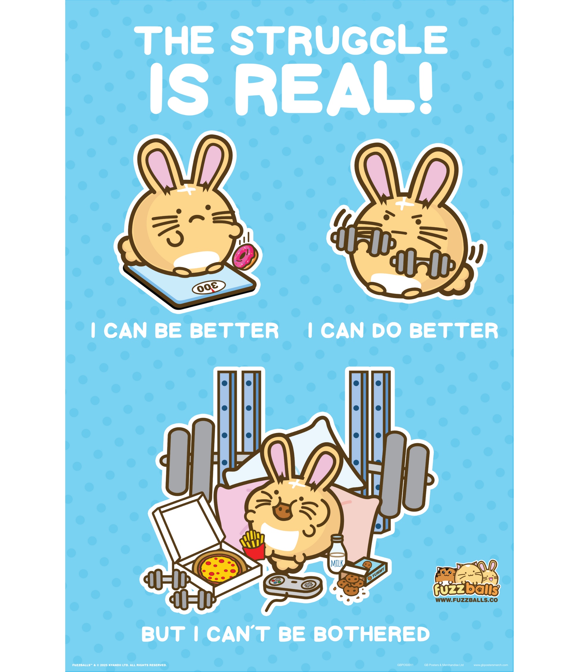 GB Posters Fuzzballs Struggle 61 x 91.5cm Maxi Poster