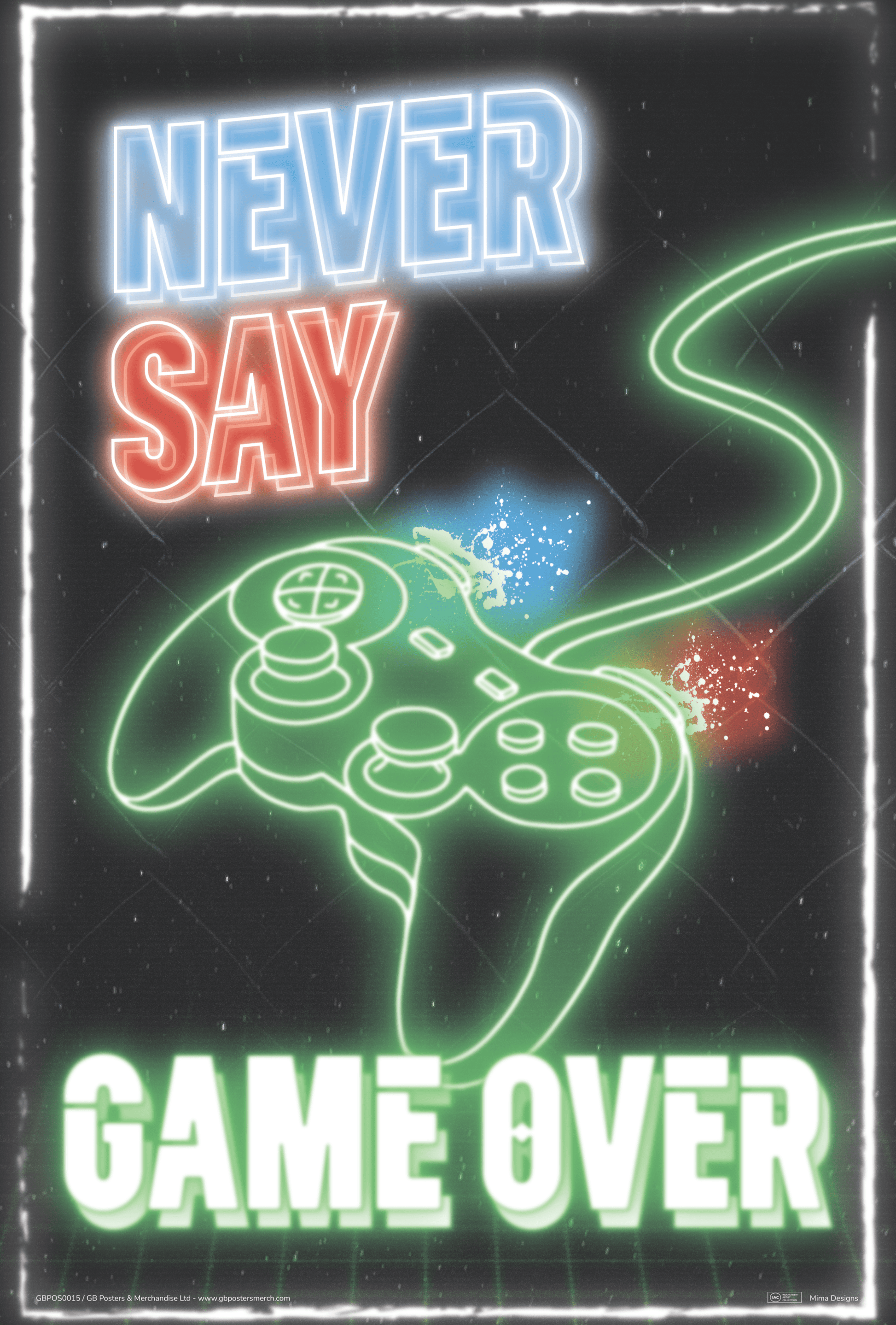 GB Posters Never Say Game Over 61 x 91.5cm Maxi Poster
