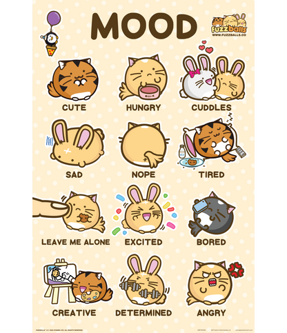 GB Posters Fuzzballs Mood 61 x 91.5cm Maxi Poster