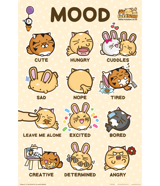 GB Posters Fuzzballs Mood 61 x 91.5cm Maxi Poster
