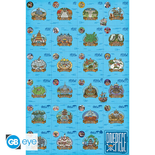 GB eye One Piece Log itinerary 61 x 91.5cm Maxi Poster